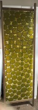 Rare Vintage green acrylic partition with wood frame from 1960s extremely rare