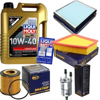 Inspektionskit Filter Liqui Moly ÖL 5L 10W-40 FüR Skoda Fabia II 542 1.2 545