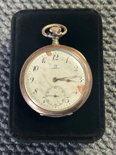 Antique Omega Grand Prix Paris 1900 Pocket Watch Running