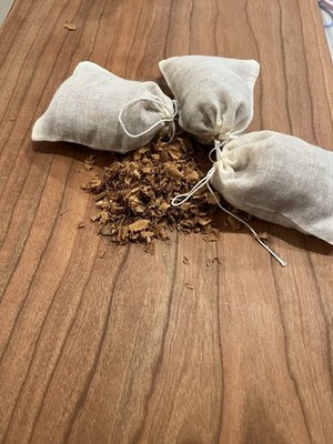 Aromatic Cedar Sachets 3x4 Bags-Natural Fresh Scent-10 Pack-Odor Absorber