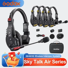 Godox SkyTalk Air 3S 4S 500m Wireless Intercom Headset System 2.4GHz Full Duplex