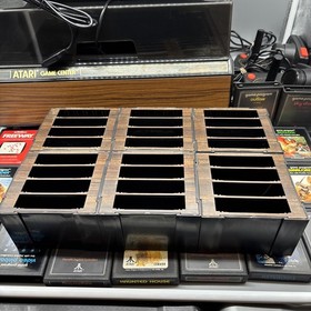 Orig Atari 2600 VCS W Controllers Game Center 25 Games Game Case & Adapter Works