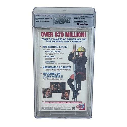 Sealed VHS Bridget Jones Diary Screener 9.2 Rewind Graded Demo Screening Copy - Picture 2 of 7