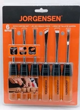 Jorgensen 6 Chisel Set for Detainled Wood Carving Set High Impact Tempered