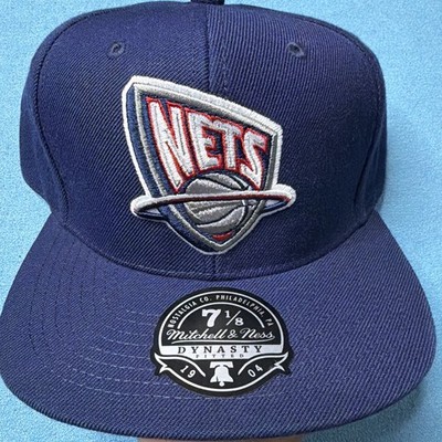 Mitchell & Ness Brooklyn Nets NEW JERSEY NETS THROWBACK LOGO FITTED HAT 7 1/8