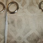 Allen & Roth Curtains 4 Panals Tan Textured Design Silver Grommets 50W x 96L