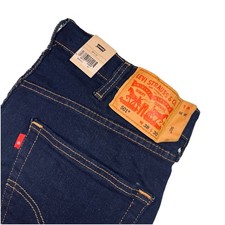 NWT Levis Men  s 501 Button Fly Jeans Dark Blue Wash 38x30