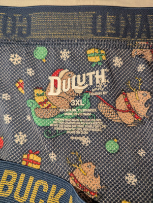 Men's Duluth Trading Christmas Beaver 3xl Underwear