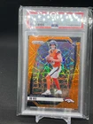 2024 Panini Bo Nix Orange Lazer Prizm Rookie RC PSA 9 Denver Broncos