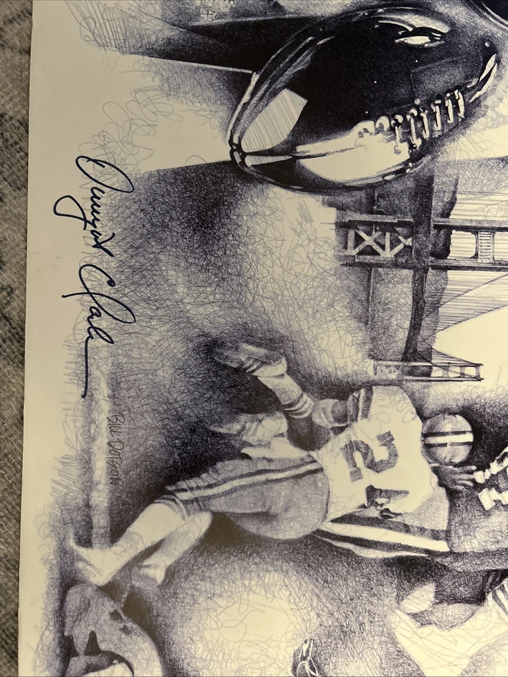 Autographed Joe Montana, Jerry Rice, Steve Young, Dwight Clark SF 49ers Dynasty  - Image 2 of 4