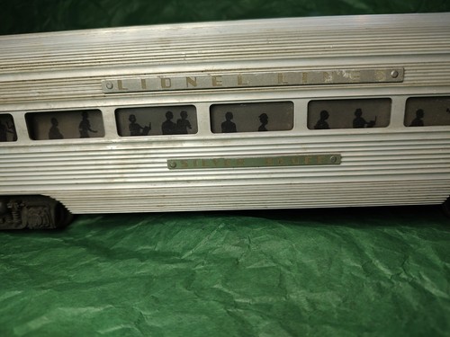 1950s VTG LIONEL O GAUGE SILVER BLUFF ILLUMINATED PASSENGER CAR 2534 Untested - Picture 15 of 19