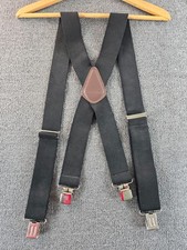 Carhartt Suspenders Black 2" Wide Clip On Adjustable Stretch