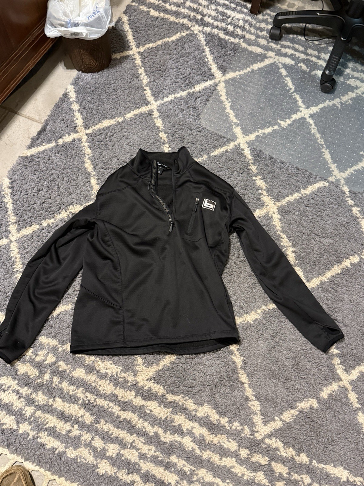 Banded  MID-LAYER 1/4 ZIP FLEECE PULLOVER - image 1