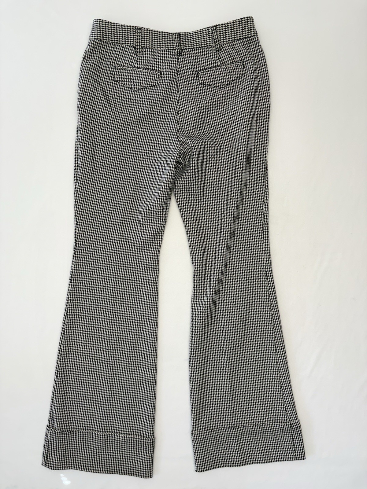 Maeve By Anthropology Houndstooth  Wide-Leg Pants Black / White Size 2 image 2