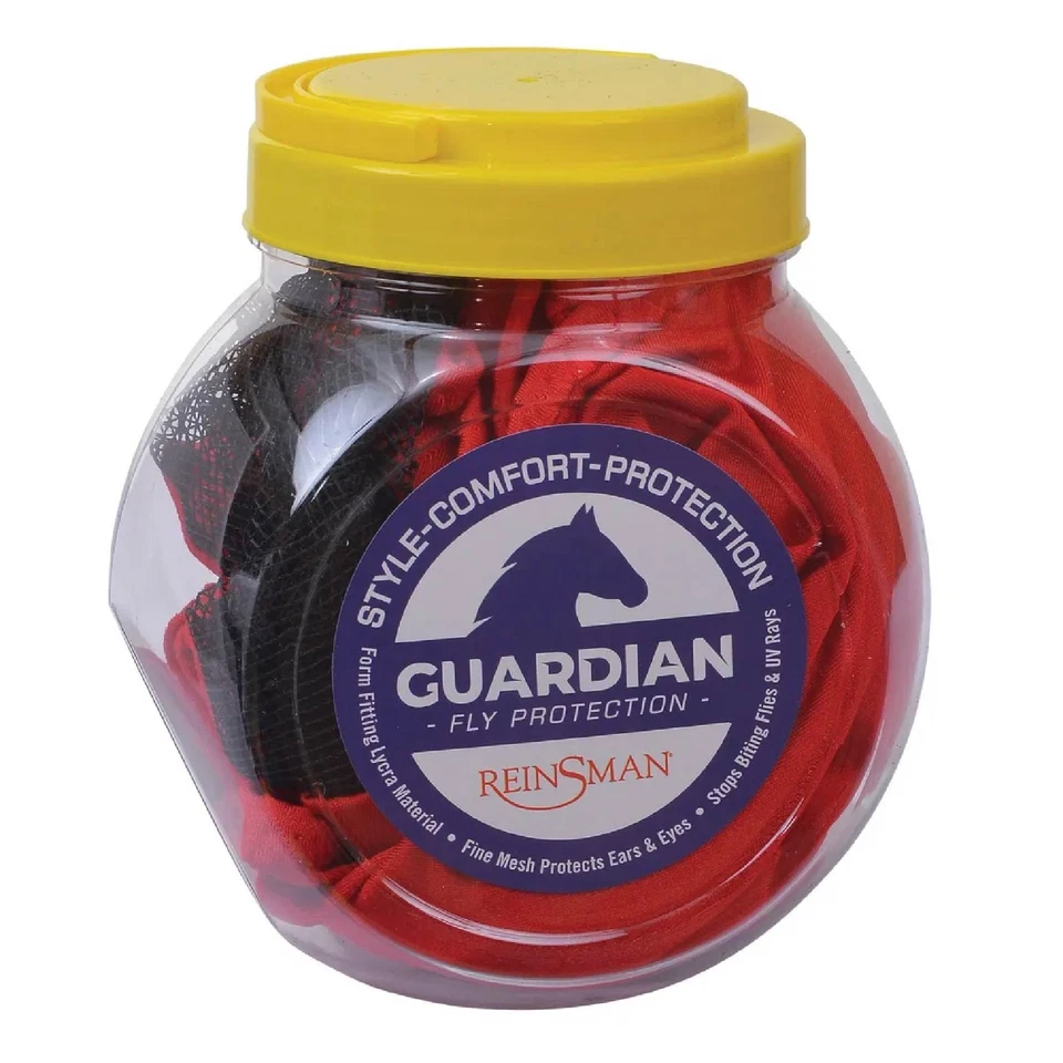 Máscara de mosca Circle Y Reinsman Lycra roja S (F100-SM-RD) Foto 3 de 3