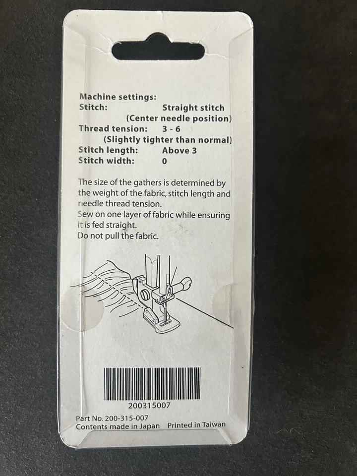 Pie de recolección Janome para modelos de gancho giratorio horizontal parte 200315007 Foto 2 de 2