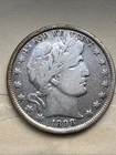 1898 Philadelphia Barber Half Dollar 50c Coin VF+ Clear And Sharp