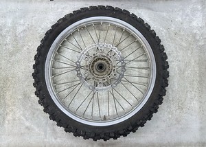 02-10 YAMAHA YZ 125 250 YZ250F YZ450F EXCEL SILVER 21" FRONT WHEEL RIM & HUB