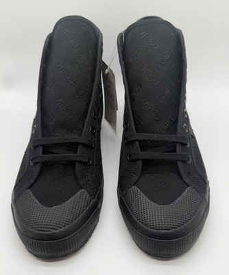 Superga x Gosha 2795 Sport Cotu Men's Mid Top Lace-Up Sneakers Black G01GSH21A