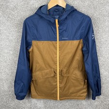 Chaqueta cortavientos Quechua cremallera completa niños 14-15 años Decathlon marrón azul