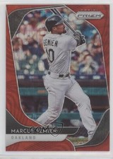 2020 Panini Prizm Tier II Red Wave Prizm 44/99 Marcus Semien #123 8d2
