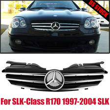 For Mercedes Benz Slk-class R170 97-04 Slk200 Slk230 Slk320 Chrome Black Grille