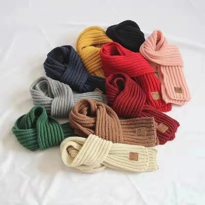 Kids Scarf Boys Girls Baby Winter Warm Scarf Women Knit Shawl Scarf Children Nec