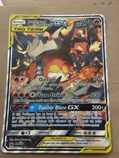 Pokémon TCG Reshiram & Charizard GX SM201 arte alternativa Jumbo oversize