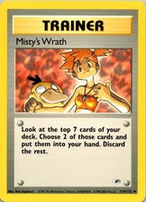 Misty's Wrath Unlimited Uncommon Gym Heroes 114/132 LP on eBay