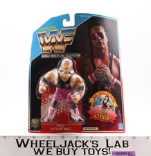 Bret Hitman Hart PINK WWF Wrestling 1992 Hasbro Action Figure NEW SEALED
