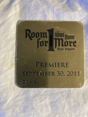 Disney Room for one More 40th Anniv. Haunted Mansion Metal Plaque  Sept 30 2011