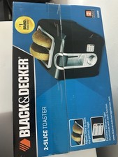 NEW IN BOX BLACK DECKER 2-Slice Extra Wide Slot Toaster, Black/Silver, TR1278B