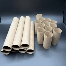 Lot of 19 Cardboard Tubes – Craft Supply, DIY Projects, Recycling, Art Materials