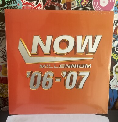 NOW MILLENNIUM 2006-2007 2LP NEW ORANGE/WHITE VINYL BRITNEY SPEARS FERGIE