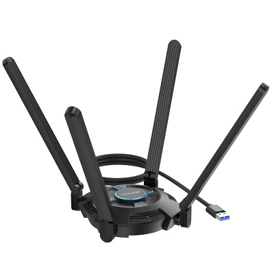 WiFi 6E AX5400 Tri-band USB 3.0 WiFi Adapter Wireless Network Adapter MU-MIMO