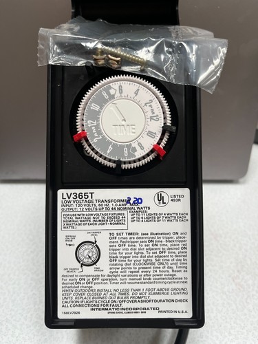 Malibu Intermatic LV365T Low Voltage Landscape Lighting Transformer Timer - Picture 2 of 4