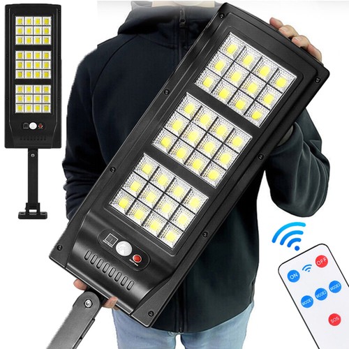 Solar Street Light Motion Sensor 504 LED Full Brightness Dusk-to-Dawn Road Lamp - Picture 25 of 57