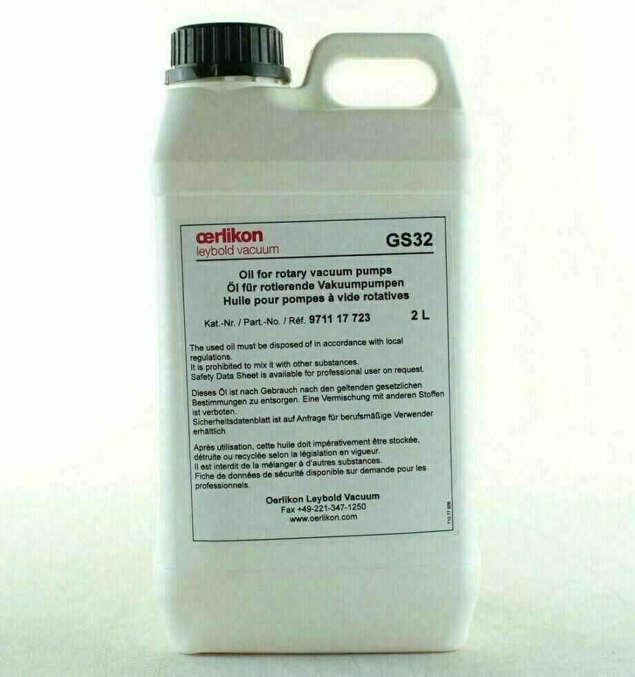 2Litre Oerlikon Leybold LVO 120 Vacuum Oil for Rotary Vacuum Pumps