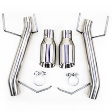 For Mustang 2011-14 V6 2.5 Dual Axle Back Flowmaxx Straight Pipe Exhaust Kit