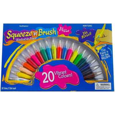 Squeeze N Brush abwaschbares Lackset 20-teilig