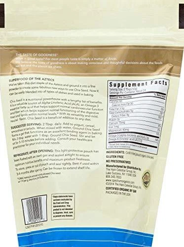 Spectrum Essentials Organic Ground Chia Seed, 10 Oz - Image 2 of 4