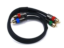 Monoprice 2854 1.5ft 18AWG CL2 Premium 3-RCA Component Video Coax Cable (RG-6/U)