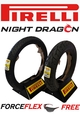 PIRELLI NIGHT DRAGON 90/90-21 & 130/90-16 TIRE SET HARLEY DYNA SOFTAIL SPORTSTER