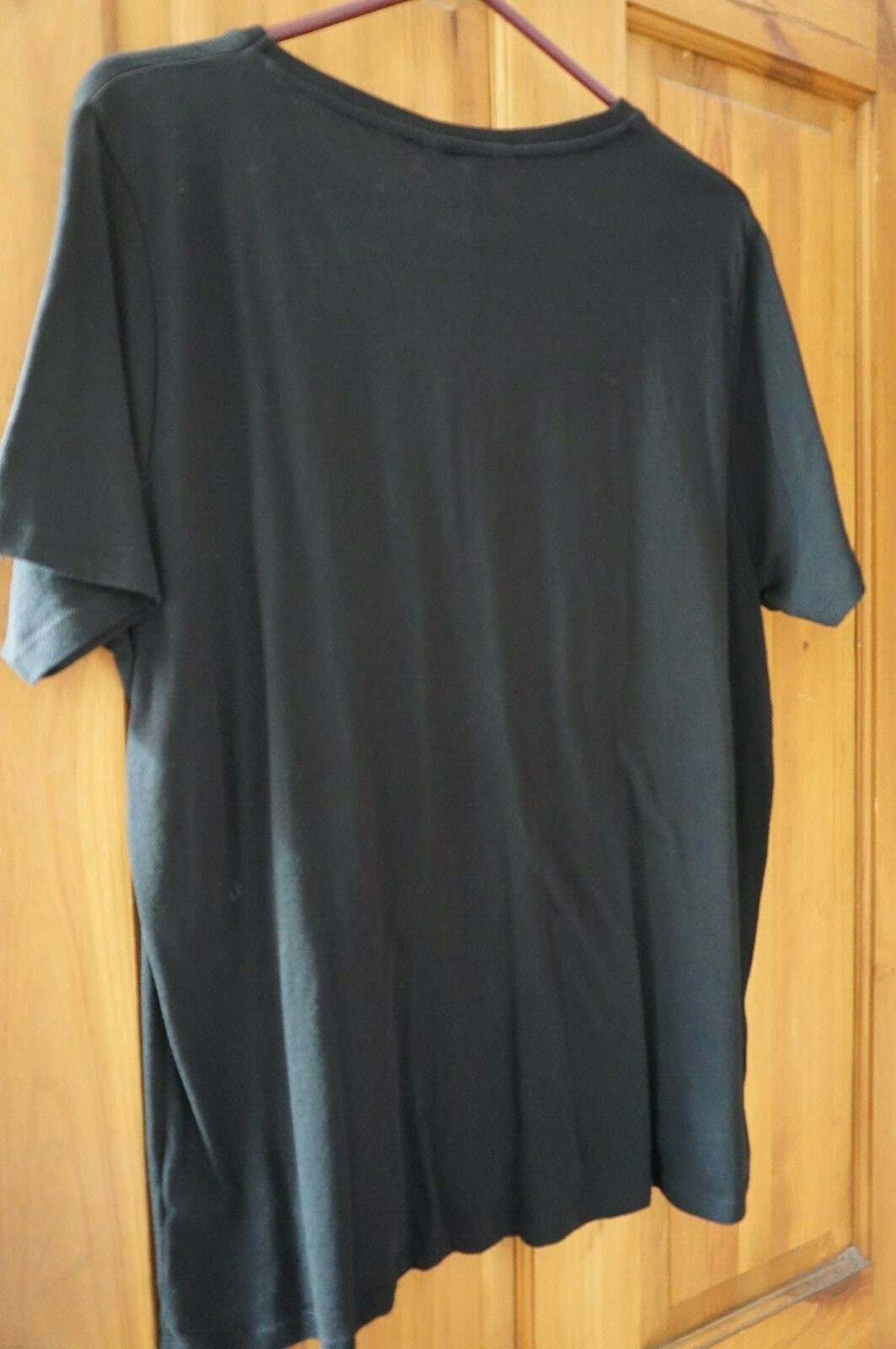 Unusual black hippie boho gypsy red flock print tee t-shirt Wild Heart 18 BNWT image 3