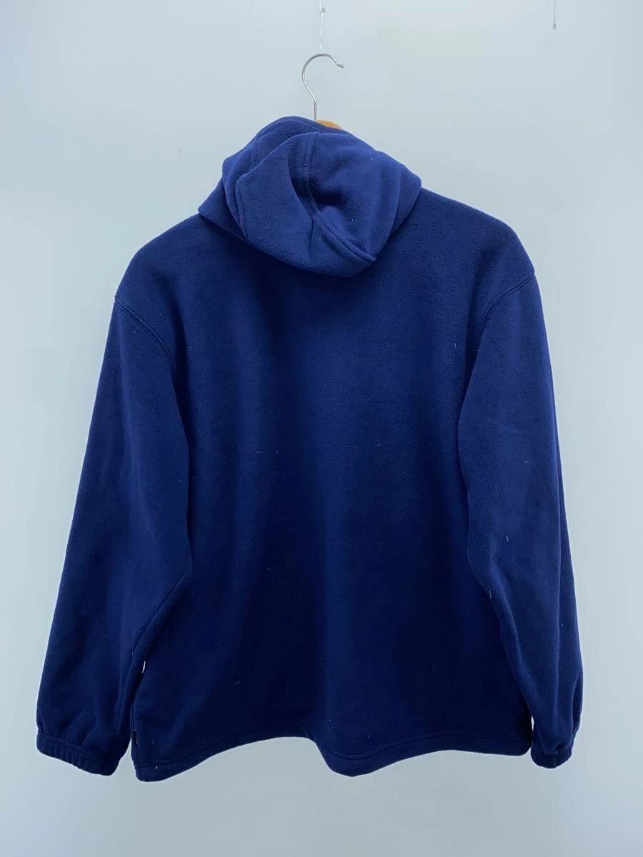 Felpa Supreme con cappuccio M poliestere blu navy usata