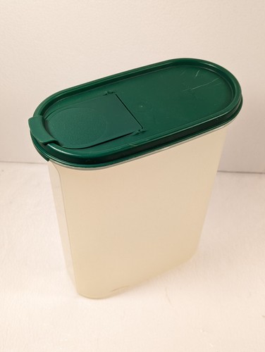 Tupperware Modular Mates Pitcher Container Green Lid Flip Top Oval 1614 - Picture 2 of 13