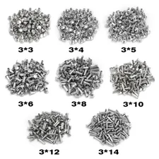 For Tonka Semi Tubular Rivets 1/8" Diameter 800 Piece Toy Restoration-Aluminum
