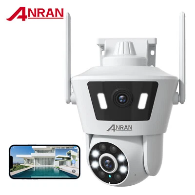 ANRAN 4MP Double Lens HD Wireless Security Camera Home WiFi Outdoor Night Vision