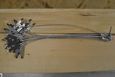 (1 dz)    WOLF FANG DISPOSABLE STAKES 15"  3/32 cable  TRAP TRAPS TRAPPING 