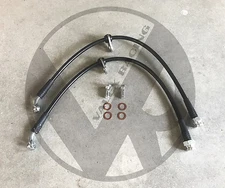 Black Stainless Steel Front Brake Line Replacement Kit For 96-00 Honda Civic